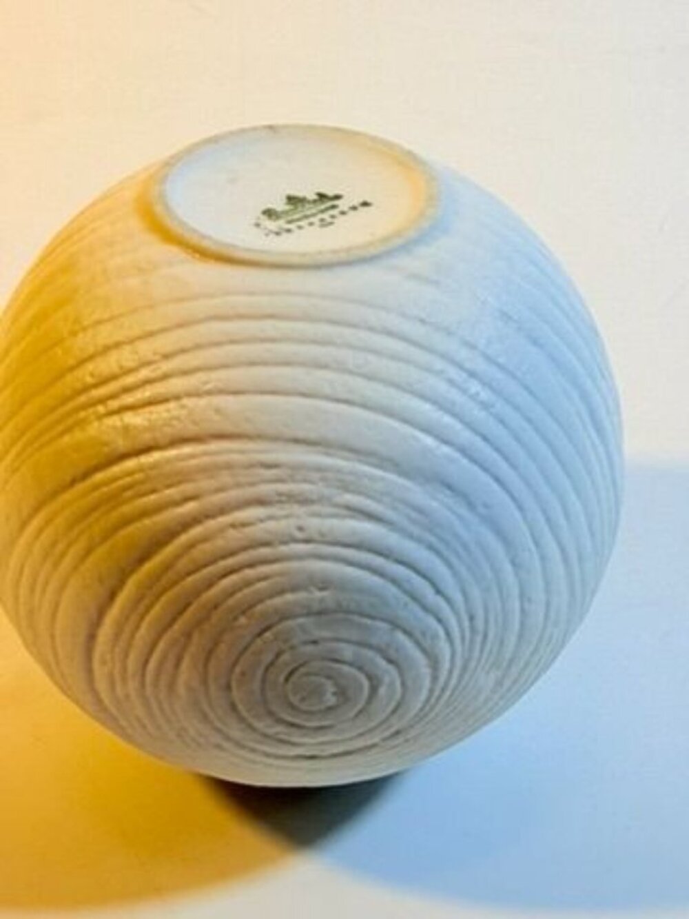 Vase Rosenthal Studio Line Martin Freyer Op Art Modernist Matte white bisque por - Picture 15 of 16